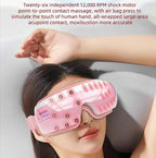 Adjustable Eye Massager With Hot Compress Black - Black