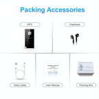 Portable Bluetooth Mp3 Player 4Gb Capacity Black