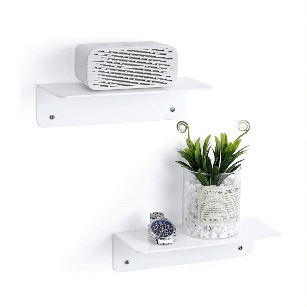 Set of 2 Wall Mounts for Speakers and Surveillance Cameras - Transparent
