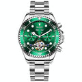 Waterproof Mechanical Watch for Men - Multifunctional - Green