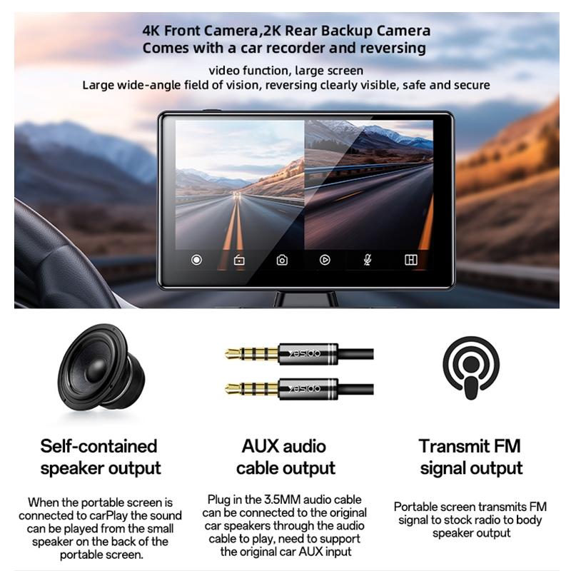 9 Inch Carplay Navigation & Recorder Black