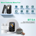 Touch Screen Mp3 Bluetooth Music Player 128Gb Memory Hifi Sports Clip - No Tf Card
