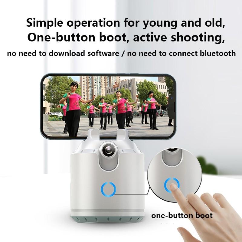 Smart Desktop Ptz with 360 Degree Rotation and Automatic Tracking - Black