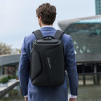 Water Resistant Anti Theft Laptop Backpack With Usb Port - Black