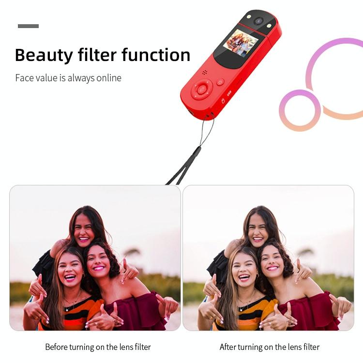 1080P Hd Multi-Function Digital Video Camera - Sports Dv Live Streaming Computer Recording - Red