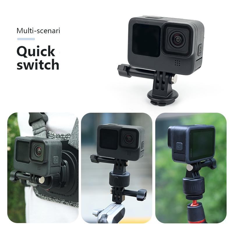 3-piece Magnetic Gimbal Base Adapter for Gopro / Insta360 Go 3 Action Camera