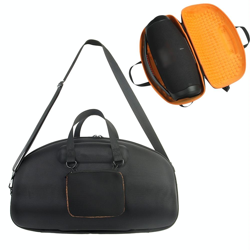 Jbl Boombox 3 Portable Storage Case with Charger Bag - Eva Material - Black + Orange