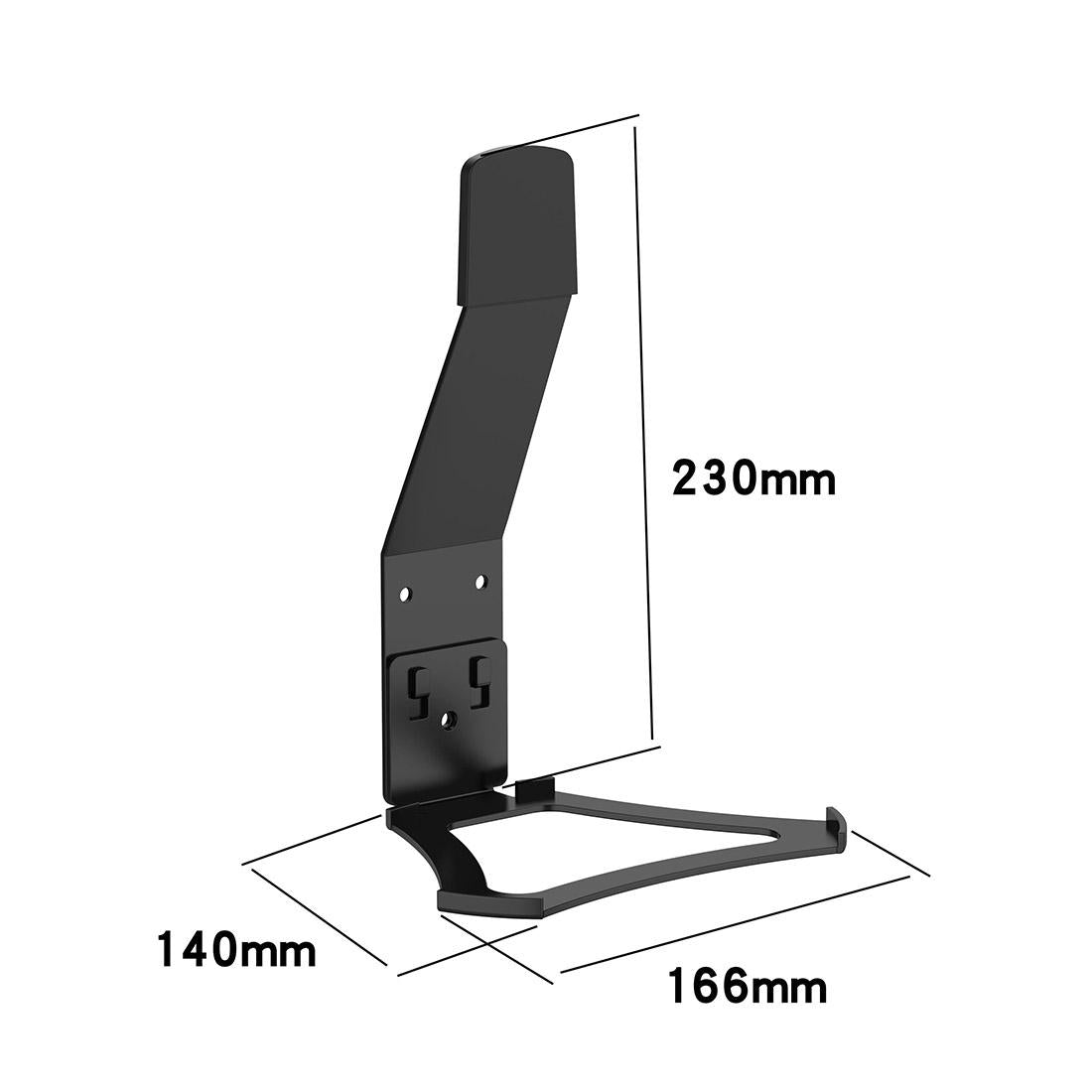 Wall-mounted Metal Bracket for Sonos Move Smart Speaker - Black