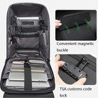 Men Anti-theft Backpack - Secure & Stylish - Black