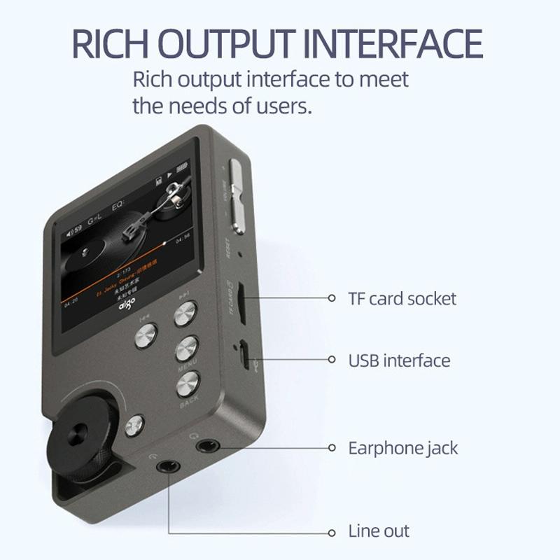 Lossless Dsd256 Music Player Silver Gray - Without Tf Card
