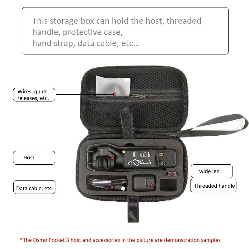 Dji Pocket 3 Carrying Case - Storage Bag Clutch - Grey