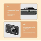 3.0-inch Autofocus 4k Hd Digital Camera with Hd Screen - Black