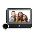 1080P Wifi Smart Cat Eye Video Doorbell With 4.3 Ips Lcd Screen And Infrared Night Vision Black