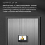 1080P Wifi Smart Cat Eye Video Doorbell With 4.3 Ips Lcd Screen And Infrared Night Vision Black