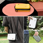 18.5 x 11.5 x 6cm Small Organizer Bag for Sports Camera Accessories - Deep Gray