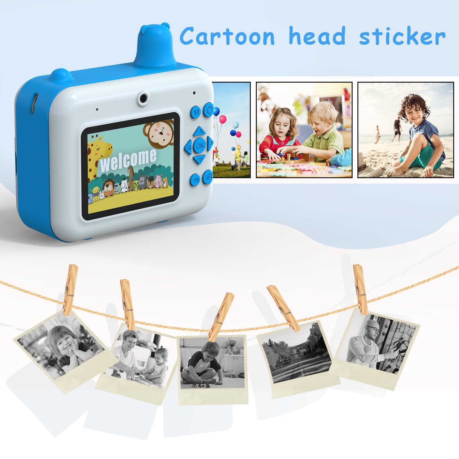 1080p Children's Camera with 2.36 Hd Led Display and Thermal Printing - Instant Capture - Yellow