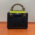 Versatile Cowhide Shoulder Bag for All Occasions - Black