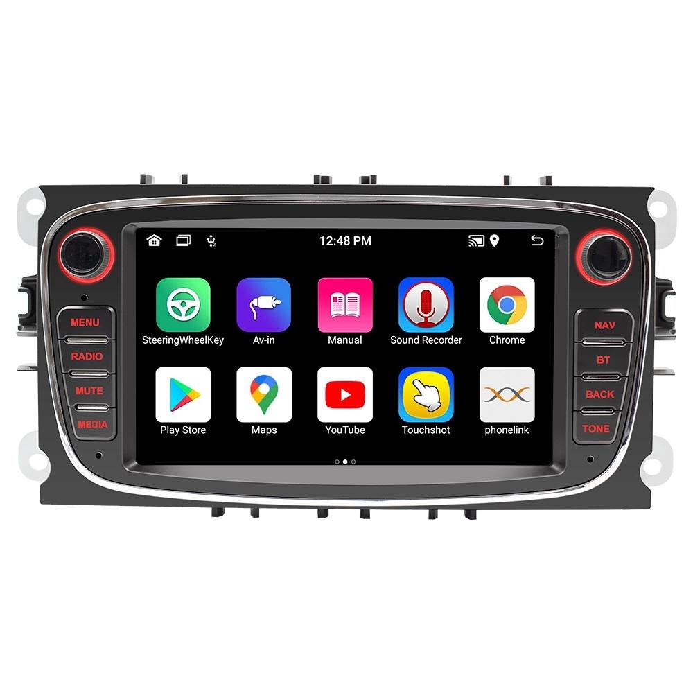 7 Inch Android Navigation Radio For Ford Focus - Bluetooth Rds 1 + 32G - Black 2 + 32G