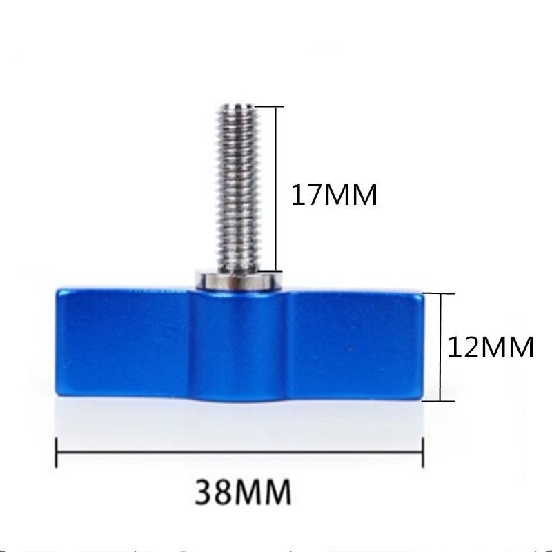 10pcs T-shaped Multi-directional Screw with M5 Aluminum Alloy Handle - Red