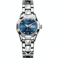 Stylish Waterproof Luminous Women Automatic Watch - 8813 - Silver Blue