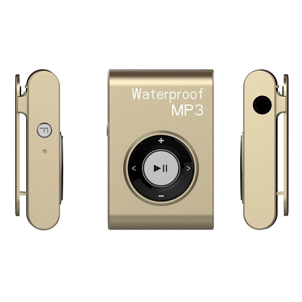 Waterproof Mp3 Player For Swimming & Diving 8Gb Memory Fm Radio Clip & Earphones - White
