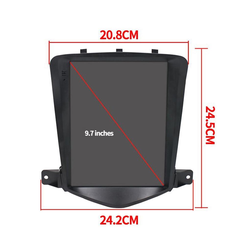 9.7 Inch Navigation For Chevy Cruze - Standard + 8 Cam - 1 + 16G