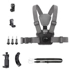 Adjustable Chest Strap with Mount and Screw - 4 In 1