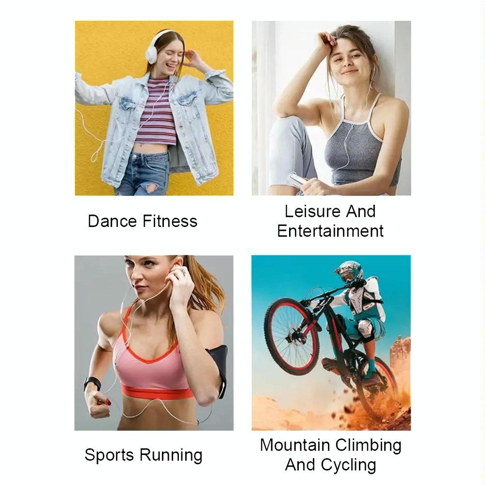 Touch Screen Mp3 Bluetooth Music Player 128Gb Memory Hifi Sports Clip - 16Gb