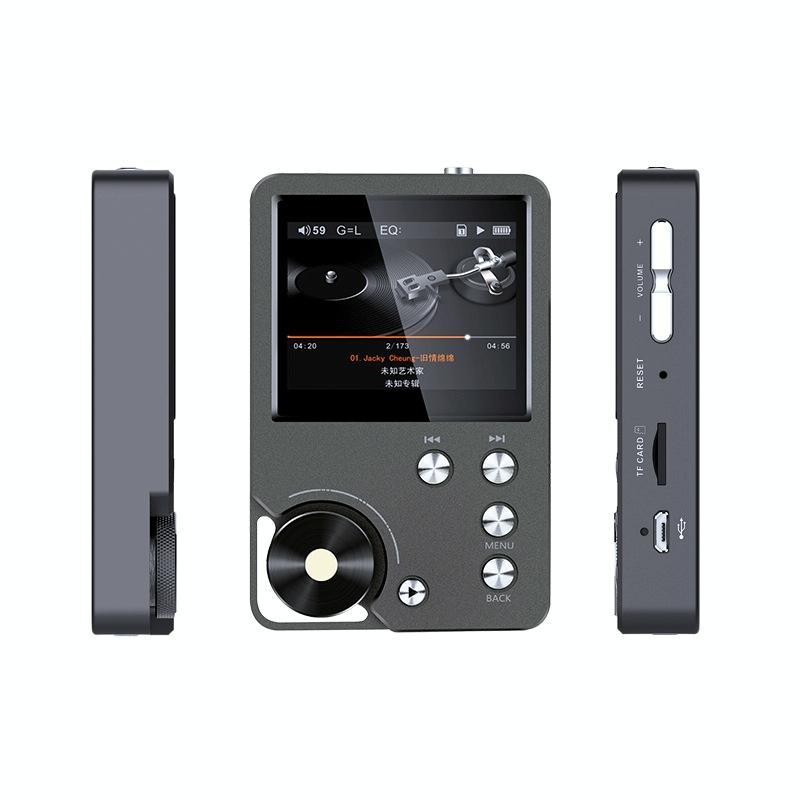 Lossless Dsd256 Music Player Silver Gray - With 128Gb Tf Card