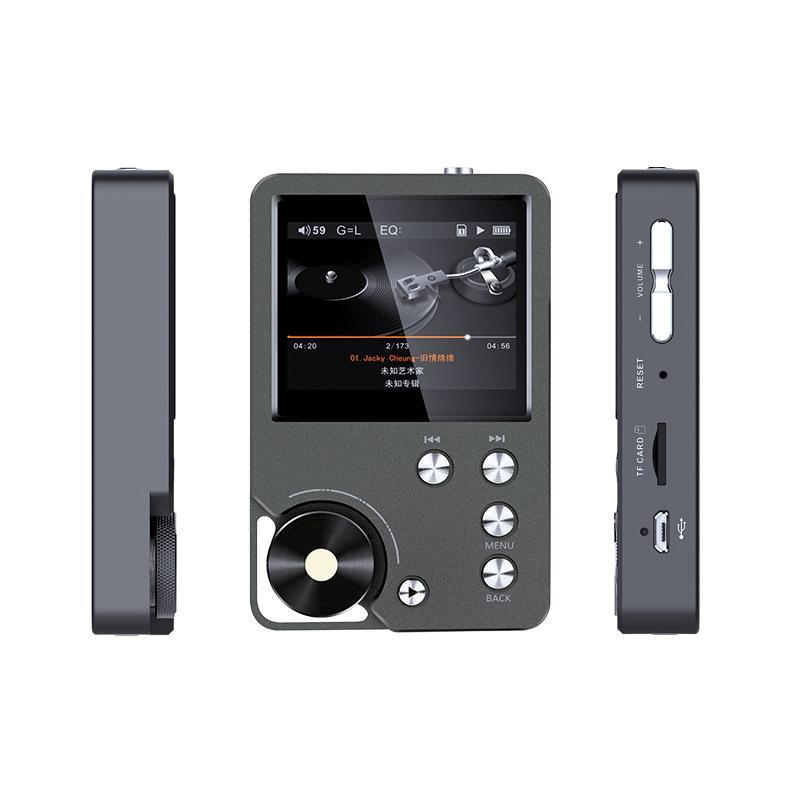 Lossless Dsd256 Music Player Silver Gray - With 128Gb Tf Card
