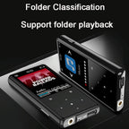 16Gb Portable Bluetooth Mp3 / Mp4 Music Player Black - 32Gb