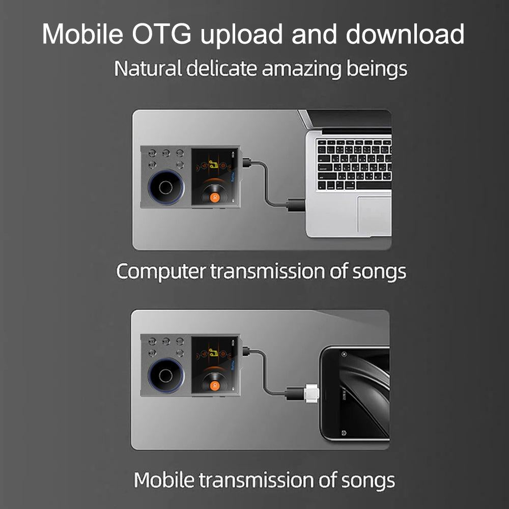 2.4 Inch Hifi Bluetooth Music Player Dsd256 Mastering Sound Quality 16Gb+16Gb Memory - Gray - 16Gb+32Gb