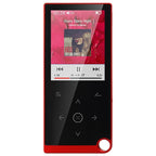 2.4 Inch Touch Mp4 / Mp3 Player 4Gb Memory Bluetooth E Book Alarm Timer - Red