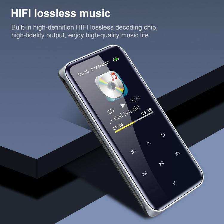 Portable Bluetooth Mp3 Player With Touch Screen 32Gb Memory Black