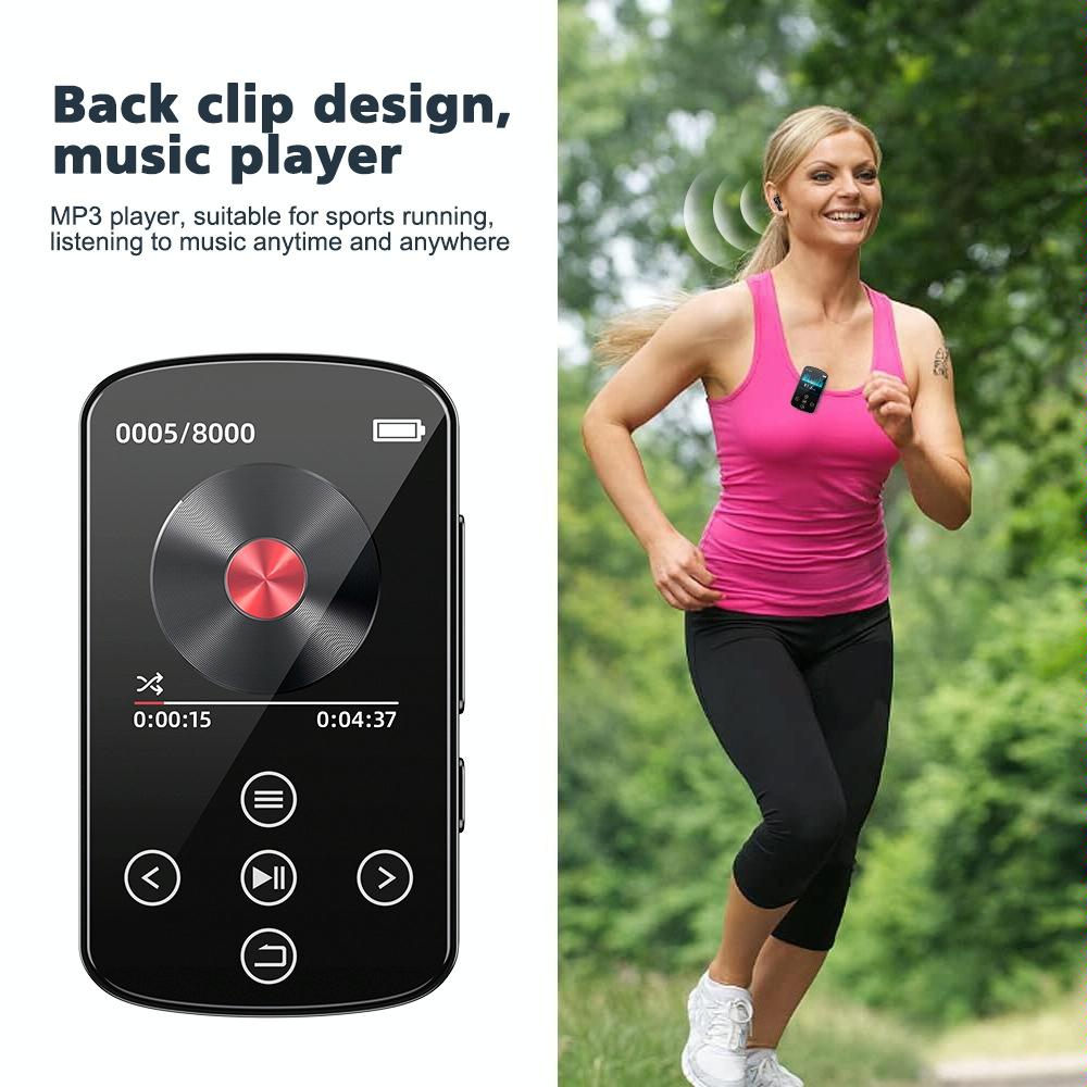 Touch Screen Mp3 Bluetooth Music Player 128Gb Memory Hifi Sports Clip - 32Gb