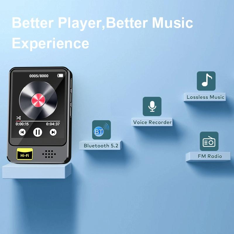 128Gb Bluetooth Mp3 / Mp4 Music Player With Radio & E Book Playback - 64Gb