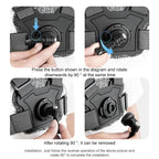 Adjustable Chest Strap with Mount and Screw - 6 In 1 360 Phone Clamp