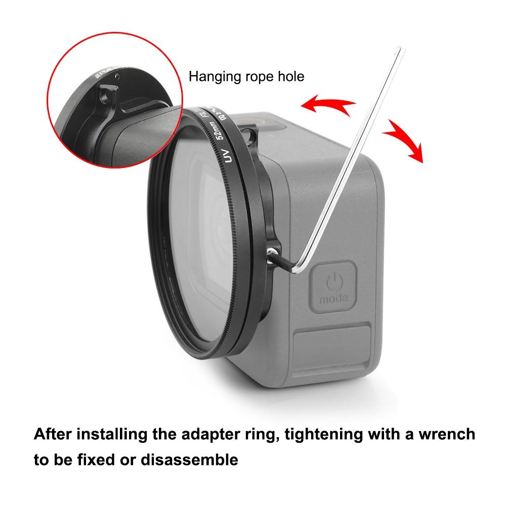 Universal 52mm Gopro Adapter Ring for Hero12 / 11