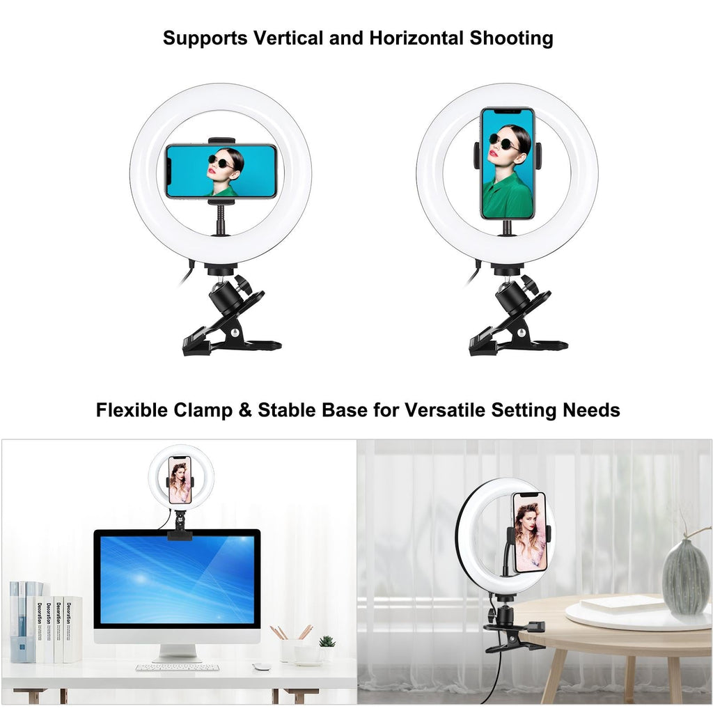 7.9 Ring Selfie Light with Dual Colour Led for Vlogging & Photography