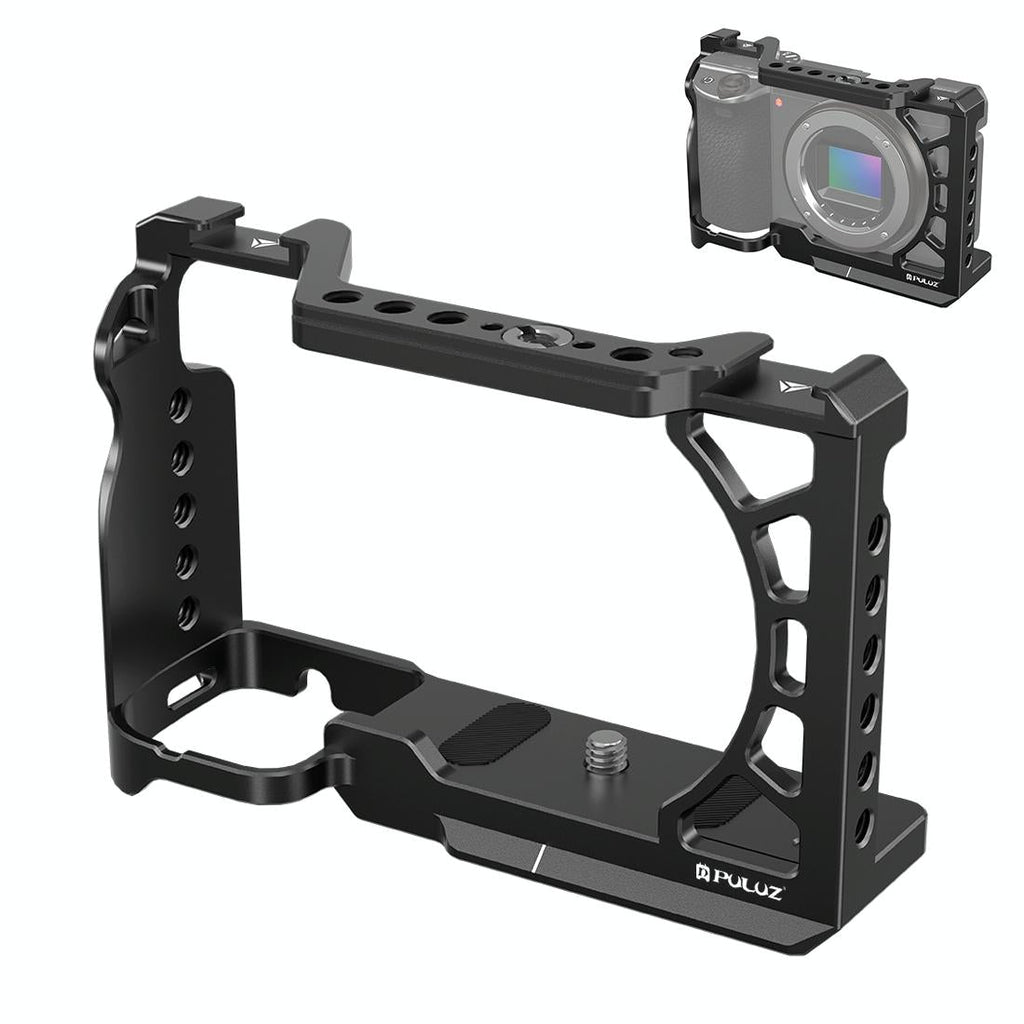 Metal Camera Cage For Sony A6500 / A6400 / A6300 / A6000 - Stabilizer Rig Black
