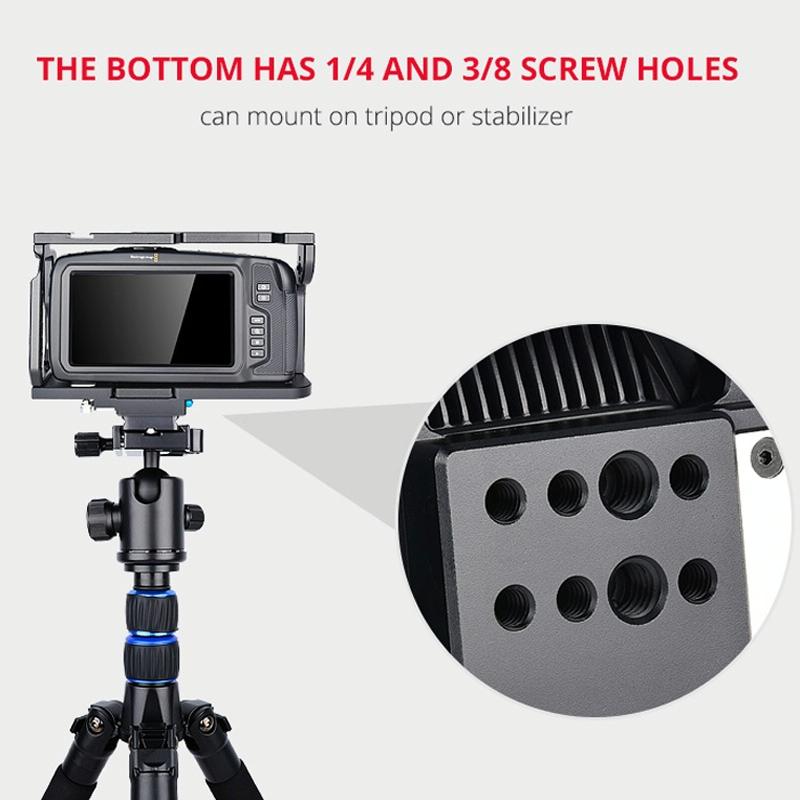 Video Camera Cage Stabilizer For Dji Bmpcc 4K - Black C9