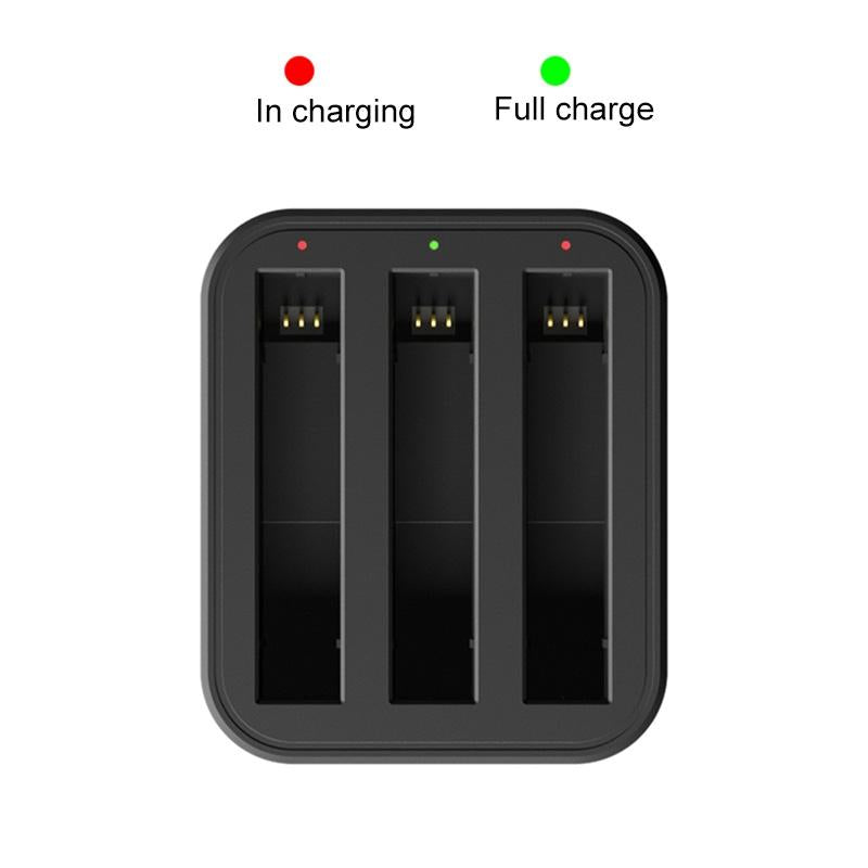 Tri-slot Fast Charger for Insta360 X3 / one X2 Batteries