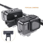 Waterproof Clamp Mount Adapter Kit for Gopro Hero6 / 5 with Back Cover