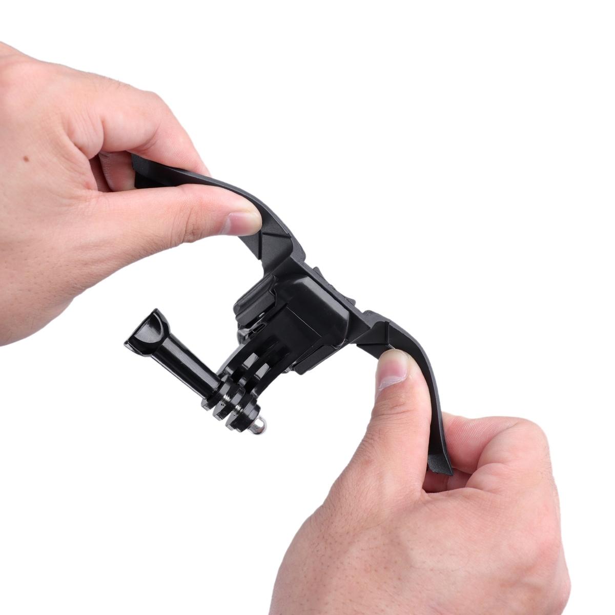 Helmet Mount Kit for Action Camera with Phone Clamp and Adapter