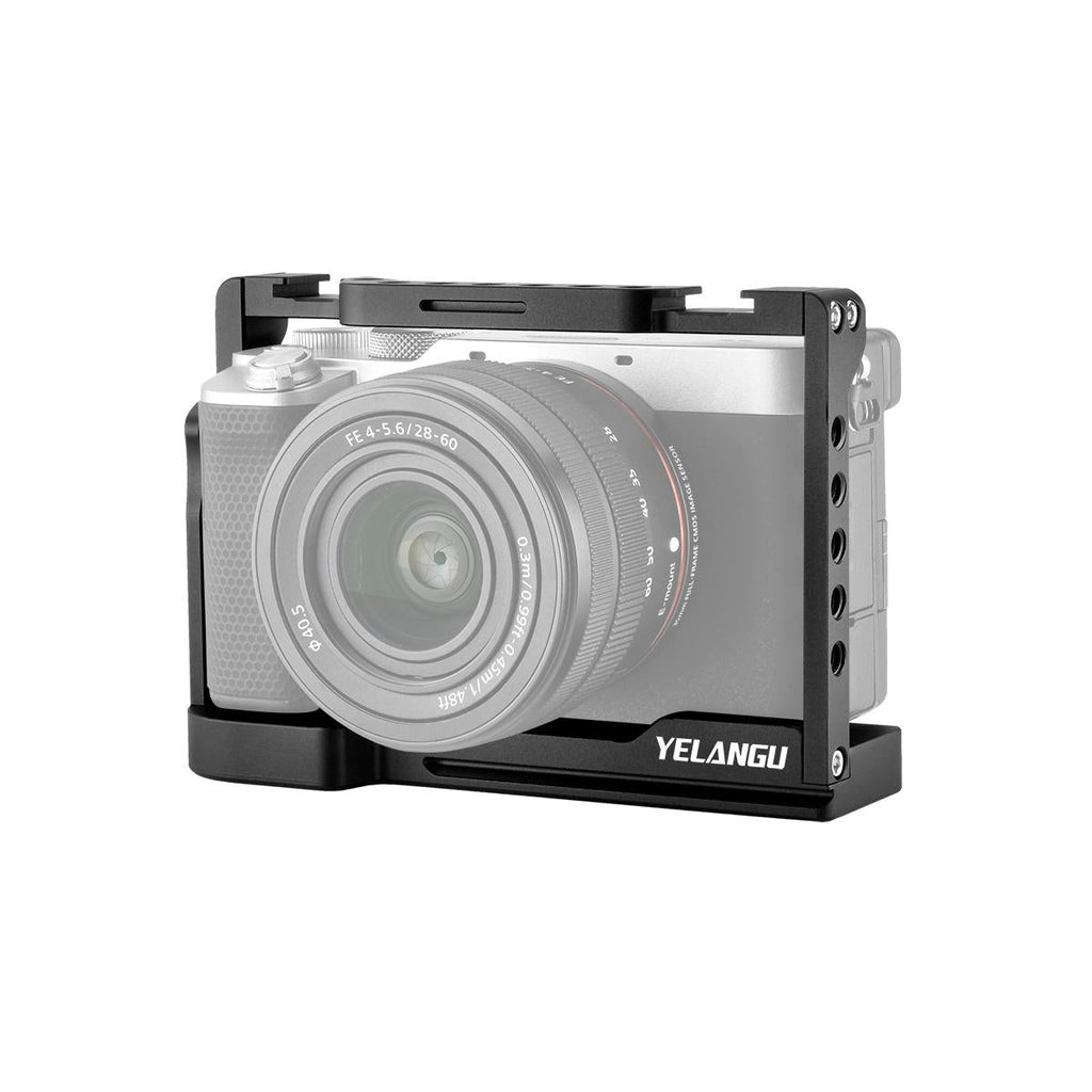 Video Camera Cage Stabilizer - Black for Sony Alpha 7C