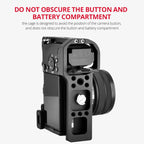Video Camera Cage Stabilizer - Black for Sony Alpha 7C