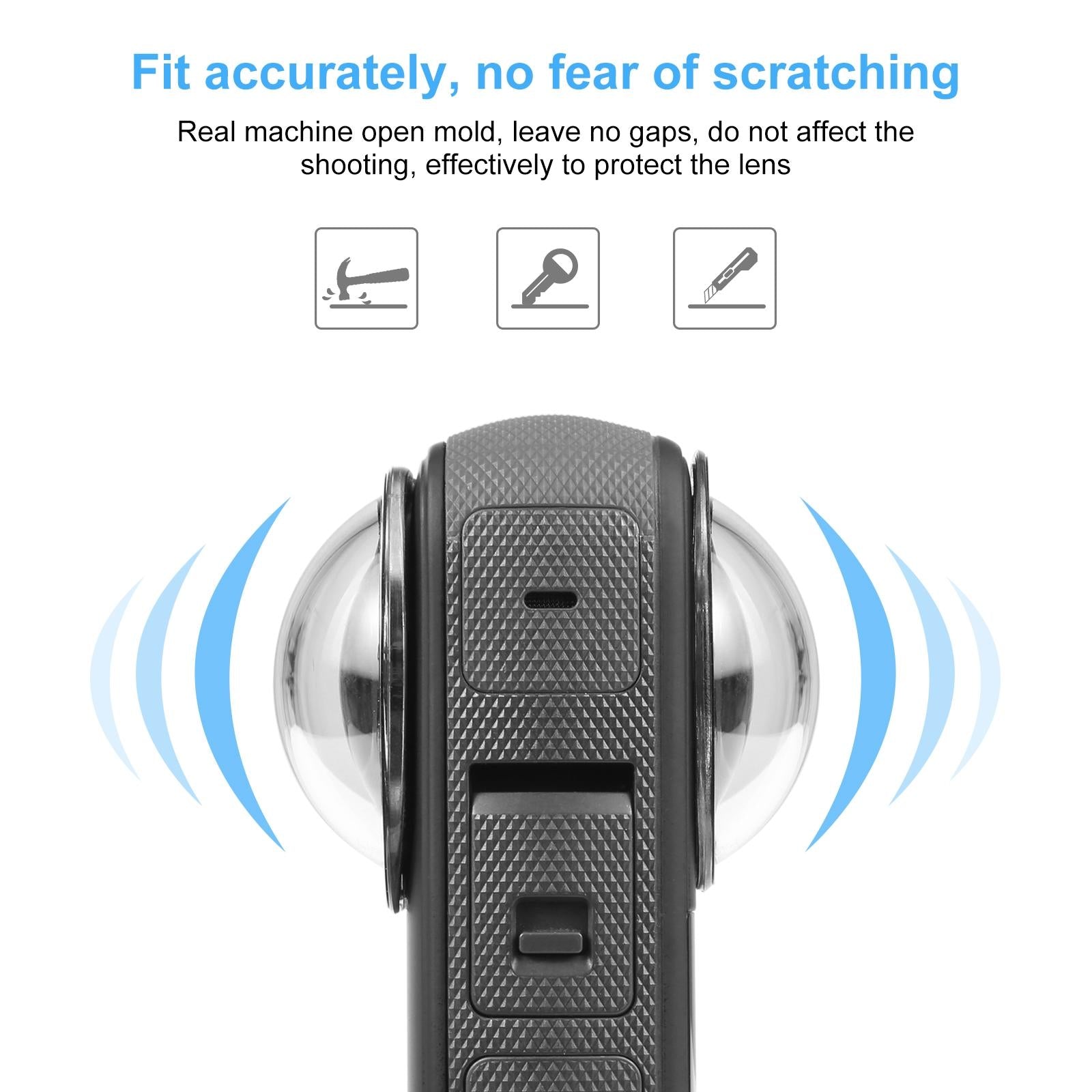 Optical Glass Lens Guard for Insta360 X3 - Protective Cover