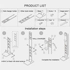 Wall-mounted Vacuum Cleaner Holder for Dyson V6 V7 V8 V10 - no Drilling Needed