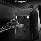 Waterproof Anti-theft Travel Backpack - 31x19x43cm in Black