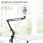10.2 Ring Light with Usb 3 Modes Dual Colour Phone Clamp